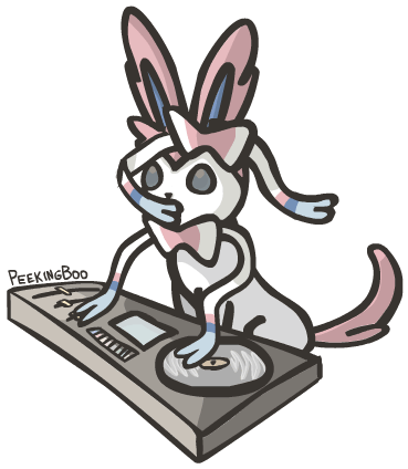 Sylveon By Peekingboo - Sylveon Dj (500x500)