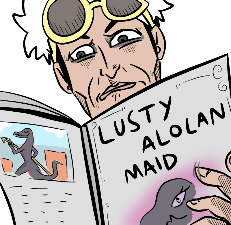 Complete With Her Female-only Evolution, Her Seductive, - Giovanni And Guzma (800x782)