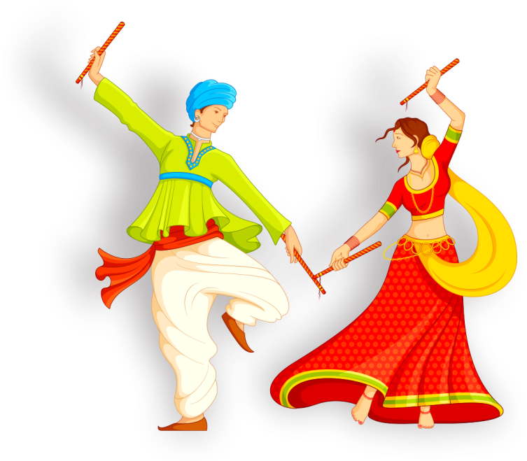Need Custom Wedding Invitation Video - Dandiya Raas Png (917x717)