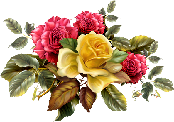 Мобильный Liveinternet Розы - Vintage Flower Graphic Png (600x425)