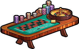 Furniture-roulette Table Render - Poker Table (380x380)