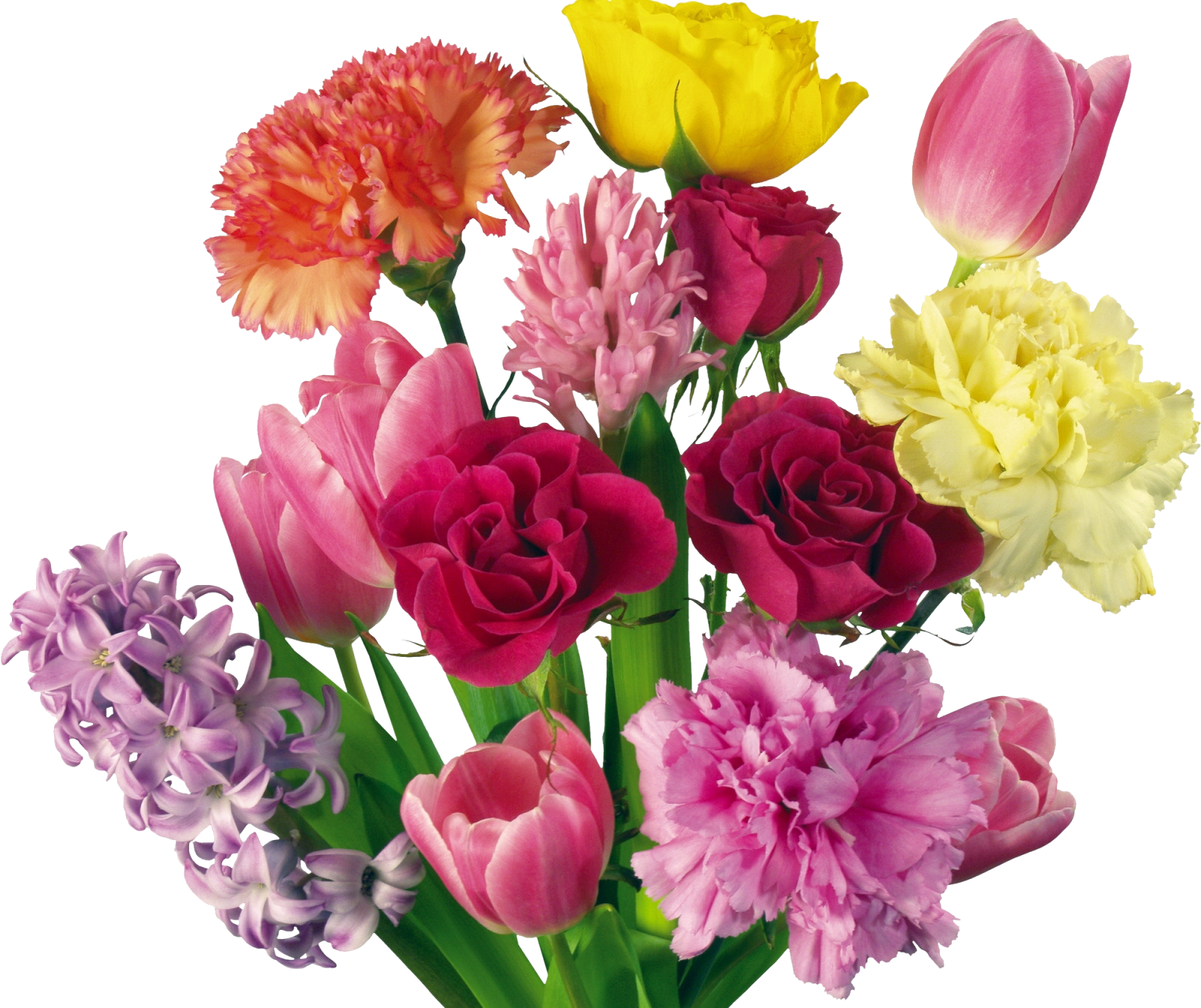 Mother's Day Flower Bouquet Clip Art - Happy Mothers Dayflowers (1600x1344)