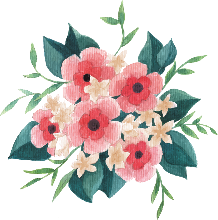 Flower Bouquet Clip Art - Msg Viver Por Amor (713x720)