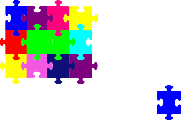 Jigsaw Puzzle Png Transparent Clipart - Jigsaw Puzzle Clipart (600x399)