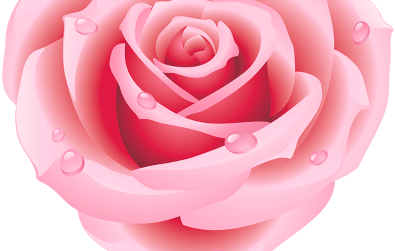 Large Pink Rose Heart Clipart Hearts Pinterest Pink - Heart Rose Tattoo (1368x855)