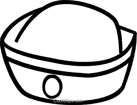Sailors Hat Royalty Free Vector Clip Art Illustration - Chapeu De Marinheiro Vetor (480x367)