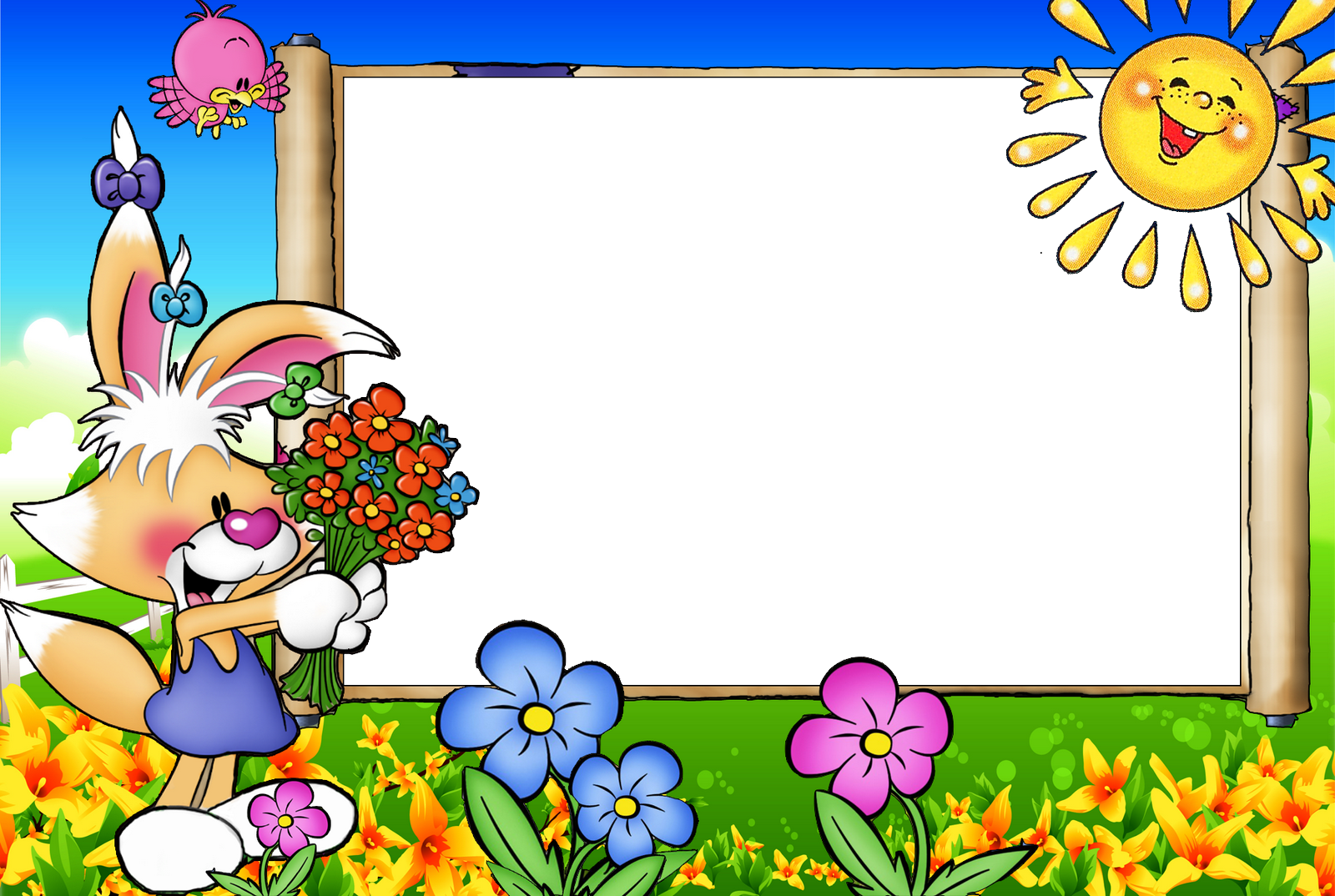 Resultado De Imagen Para Fondos Para Diseños Infantiles - Marcos Para Fotos Infantiles (1600x1074)