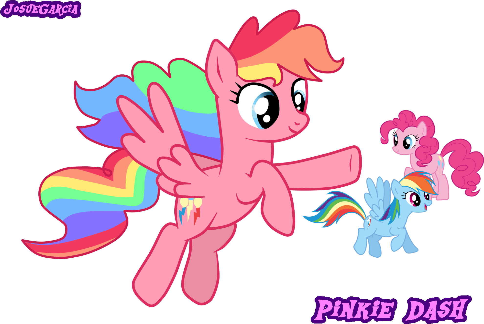 Pinkie Pie And Rainbow Dash Fusion, Pinkie Dash By - Pinkie Pie Rainbow Dash Fusion (2074x1542)