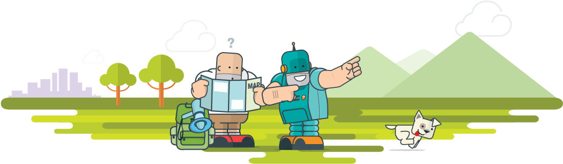 Connect With Leads Right From The Start And Guide Them - Cartoon (1100x412)