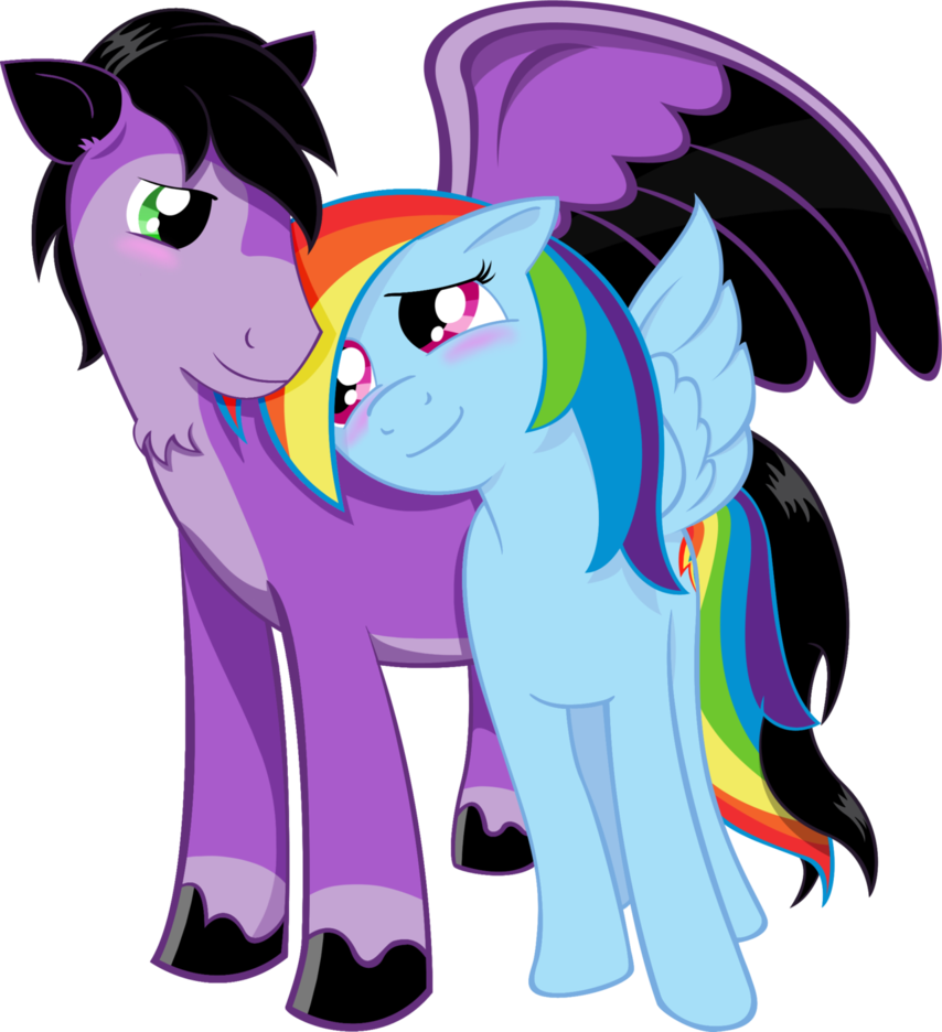 Skywind And Rainbow Dash - Rainbow Dash And Skywind (854x936)