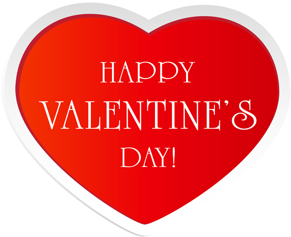 Happy Valentines Day Png Image With Transparent Background - Happy Lovers Day (600x488)