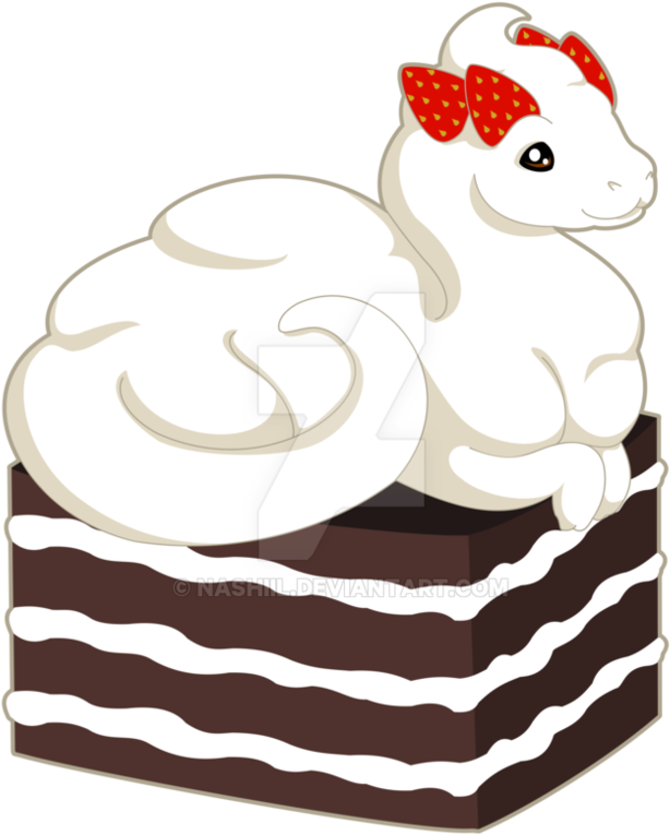 Whipped Cream Dragon By Nashiil - Whipped Cream Dragon By Nashiil (786x1017)