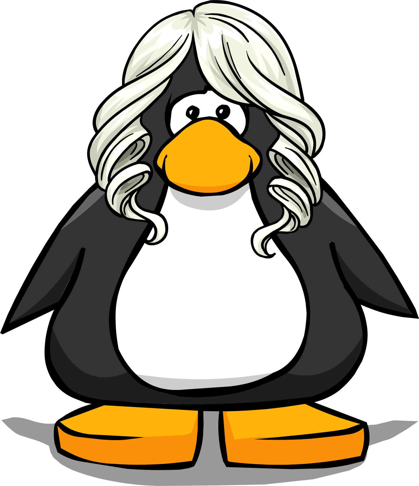 The Whipped Cream Player Card - Club Penguin Grey Penguin (1380x1599)