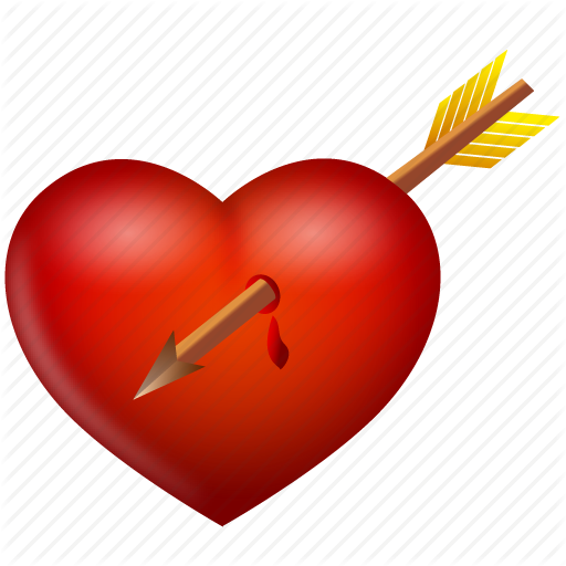 Valentines Day Icons - Arrow Heart (512x512)
