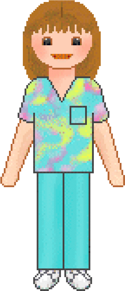 Clip Art Medical Uniforms Scrubs - Nursing (640x1231)