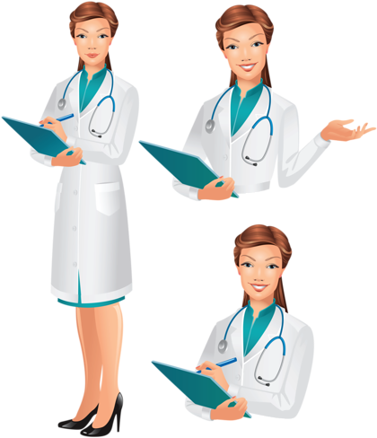 Doctor - Dibujos De Medicos Png (436x500)