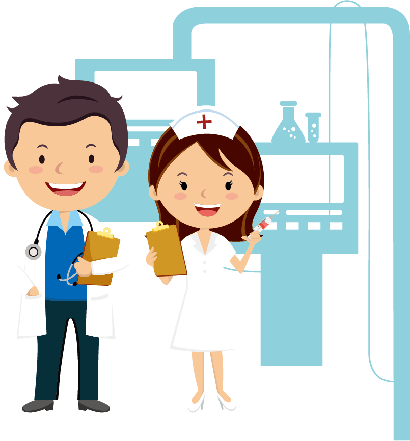 Cartoon Physician Nursing - Medico Desenho Png (805x866)
