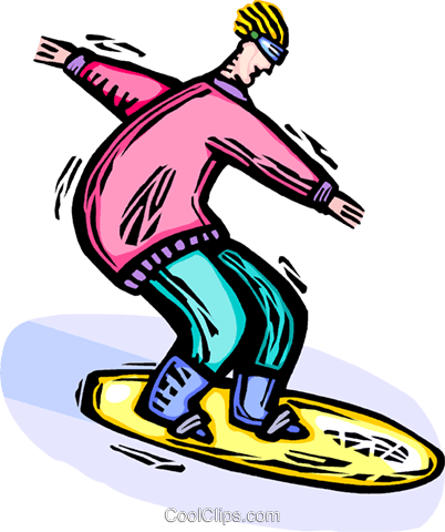 Snowboarder Livre De Direitos Vetores Clip Art Ilustração - Snowboarder Livre De Direitos Vetores Clip Art Ilustração (402x480)