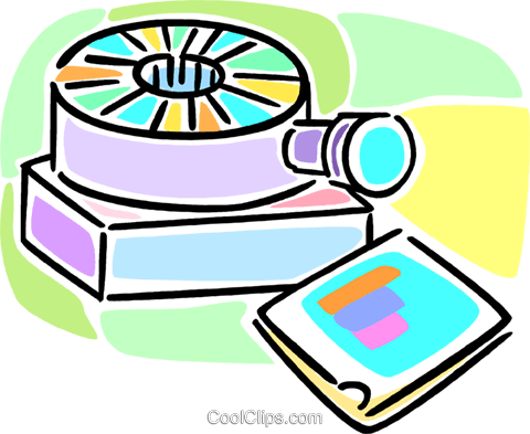 Slide Projector Royalty Free Vector Clip Art Illustration - Slide Projector Royalty Free Vector Clip Art Illustration (480x393)