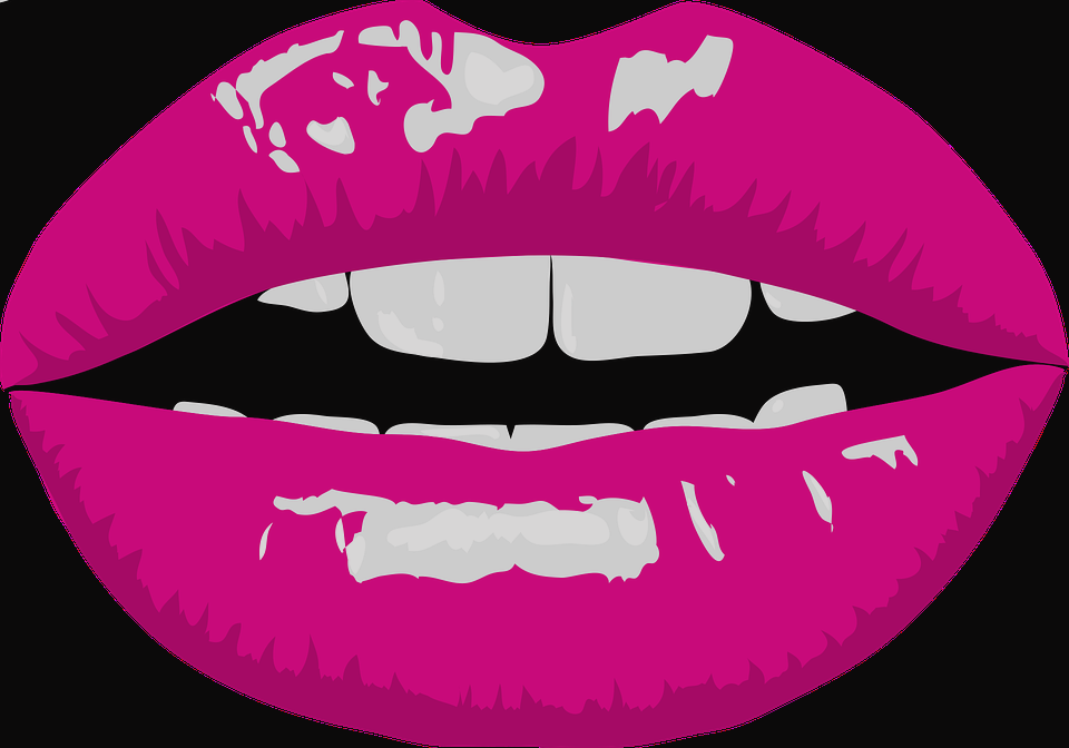 Free Vector Graphic - Red Lips Lips Clipart Transparent Background (960x672)