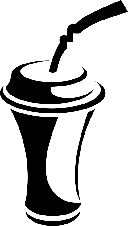 Drink Refreshment Kitchen Sticker - Silueta Refresco Png (415x729)