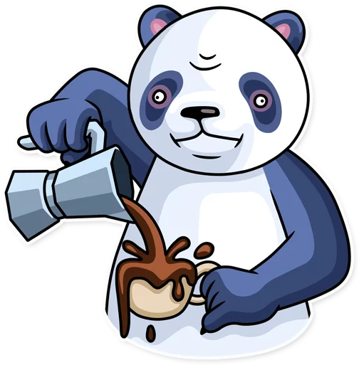 Bear Giant Panda Clip Art Sticker Mammal - Giant Panda (512x512)