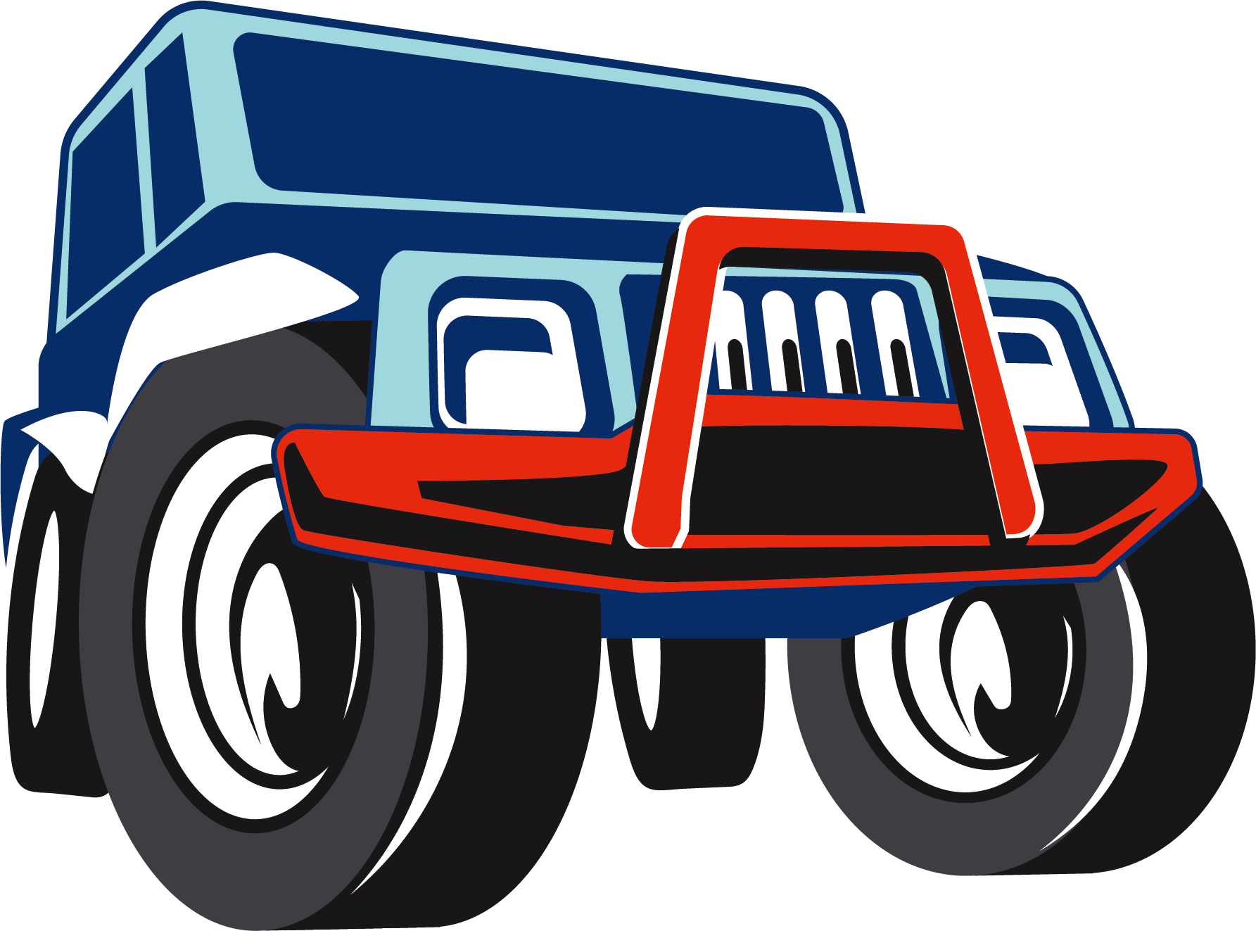 Car Wheel Clipart Jeep Tire - Blue (1785x1323)