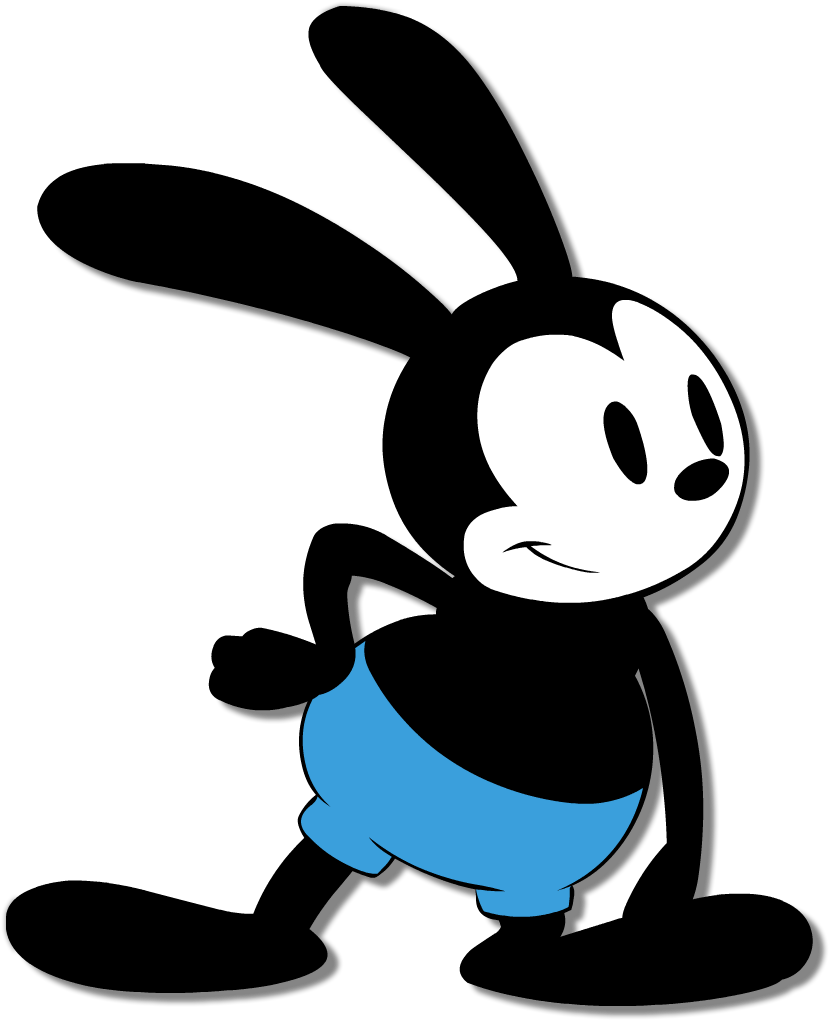 Oswald The Lucky Rabbit Clipart Art - Oswald The Lucky Rabbit Created (850x1060)