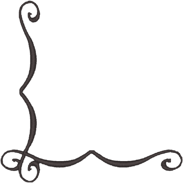 Pin Scroll Design Clip Art - Simple Corner Borders Png (800x768)