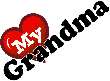 Love My Grandma Png (461x339)