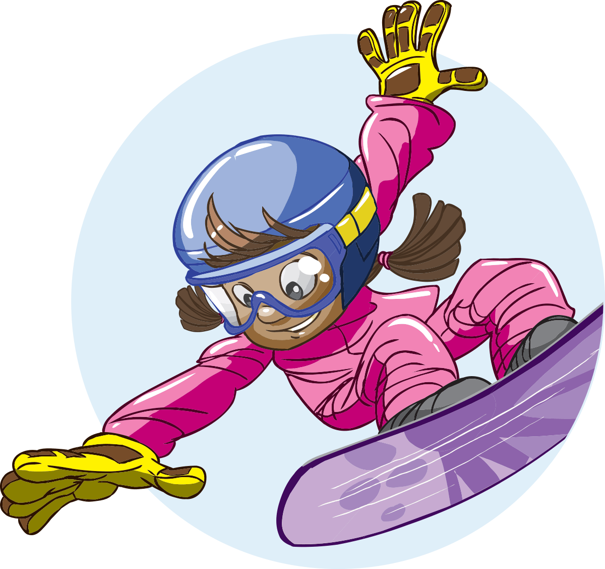 Ski Or Ride For Free - Skiing Children Png Cartoon (1200x1127)