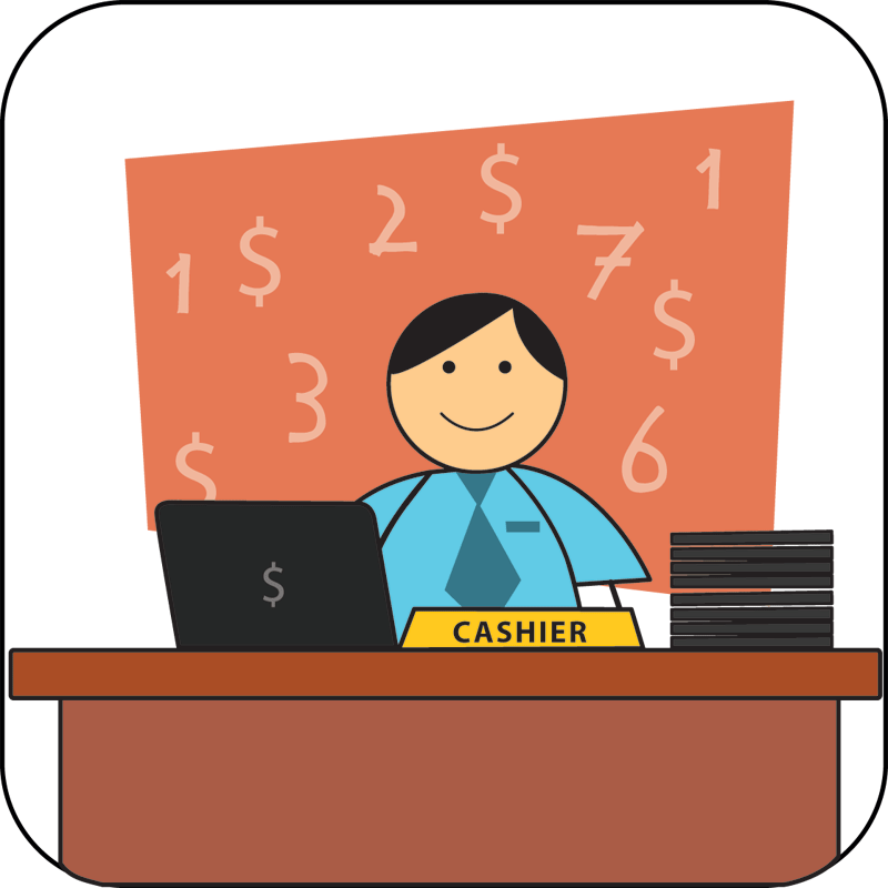 Picture Of Cashier - Cashier School (800x800)
