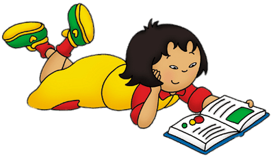 Caillou's Friend Sarah Reading - Caillou Sarah (400x400)