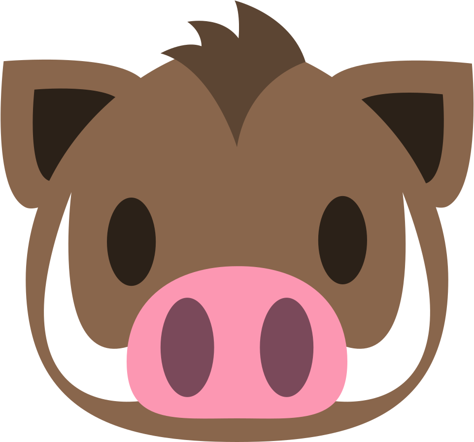 File - Emojione 1f417 - Svg - Emoji De Jabali (1024x1024)