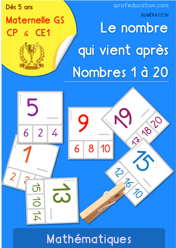 École Maternelle Grande Section Number Mathematics - Gs Les Nombres De 1 À 20 (845x844)
