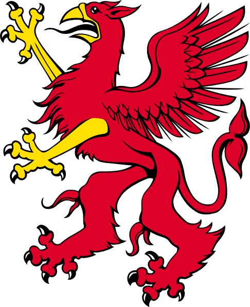Hawk Clip Art At Clkercom Vector Online Royalty Free - Red Griffin Coat Of Arms (486x597)