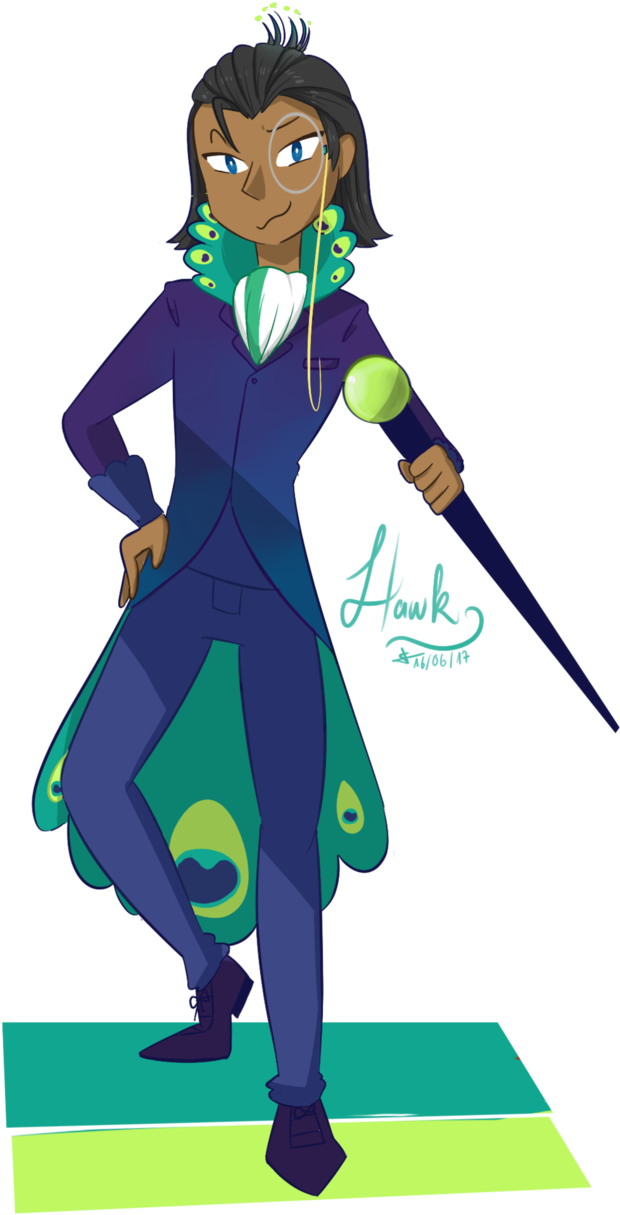 [oc] Hawk By Tsukamisama - Cartoon (651x1228)