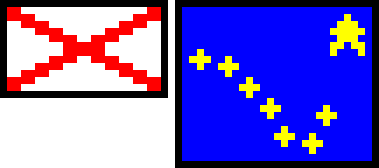 Flags Part 1, Alabama And Alaska - Cross (540x240)