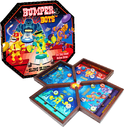 Bumper Bots Game - Bumper Bots Board Game (650x499)