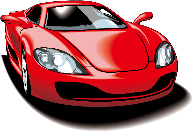 Sports Car Vector Motors Corporation Clip Art - Carro Vermelho Ideal Camiseta (1000x1000)