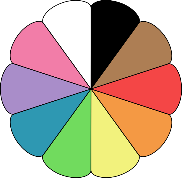 Edited Colour Wheel Clip Art At Clker - Geometry (600x585)