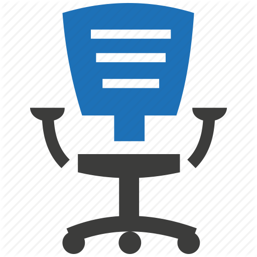 Creative Objects Office Seat Shape Sit Wood Icon Icon - Office Chair Logo Png (512x512)