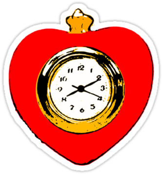 Clock Clipart Tin Man Heart - Tin Man Heart (375x360)