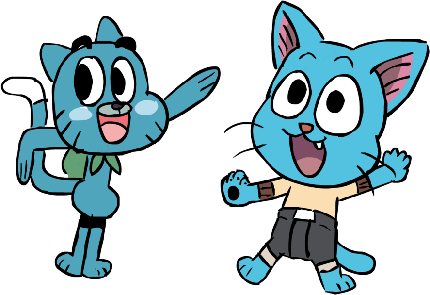 Clip Art Fictional Character - Happy Fairy Tail Gumball (900x626)