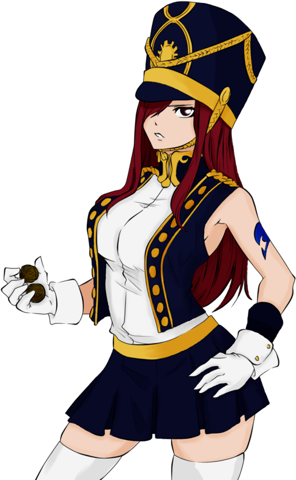 Erza Scarlet By Alicetweetyx2 - Png Эрза И Люси (800x1000)