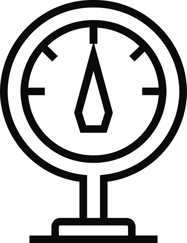 Vacuum - Alarm Clock Line Art Png (600x780)