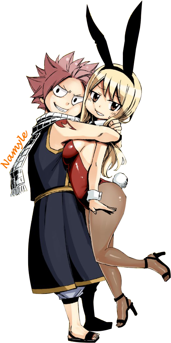 Natsu And Lucy - Nalu Fairy Tail Render (798x1146)