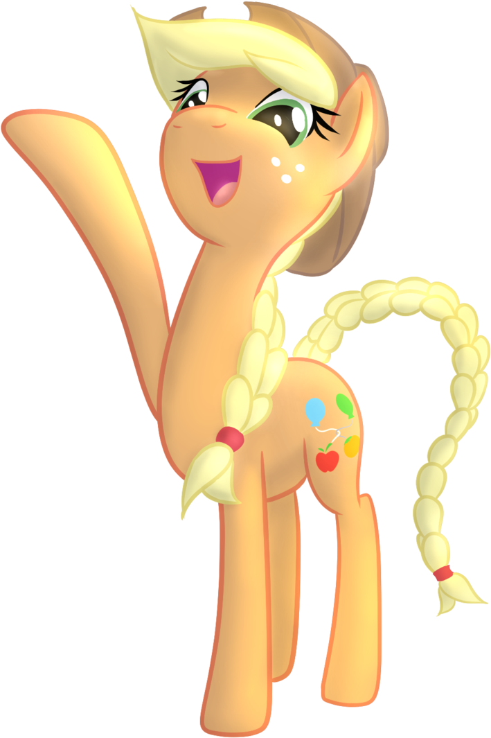A Minor Variation Applejack -jackie By Etiluos - Cartoon (1024x1183)