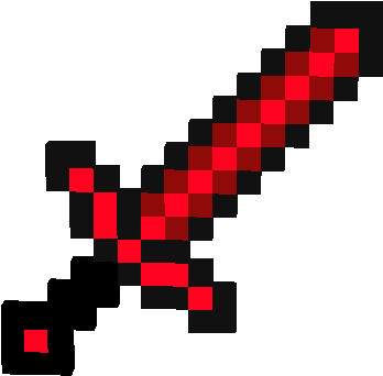 Laser Clipart Laser Sword - Obsidian Sword Minecraft (353x349)