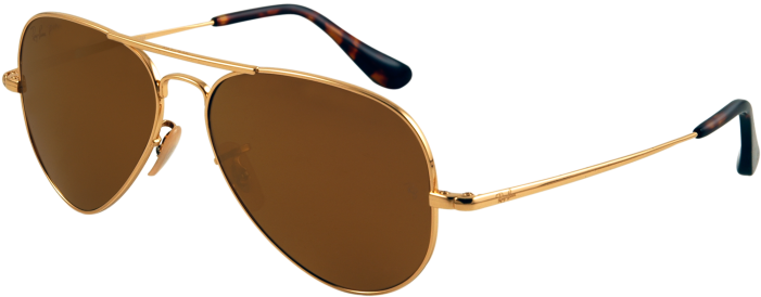 Aviator - Sunglasses - Png - Ray Ban Aviator Small Metal (840x490)